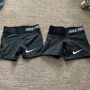 girls nike pro spandex